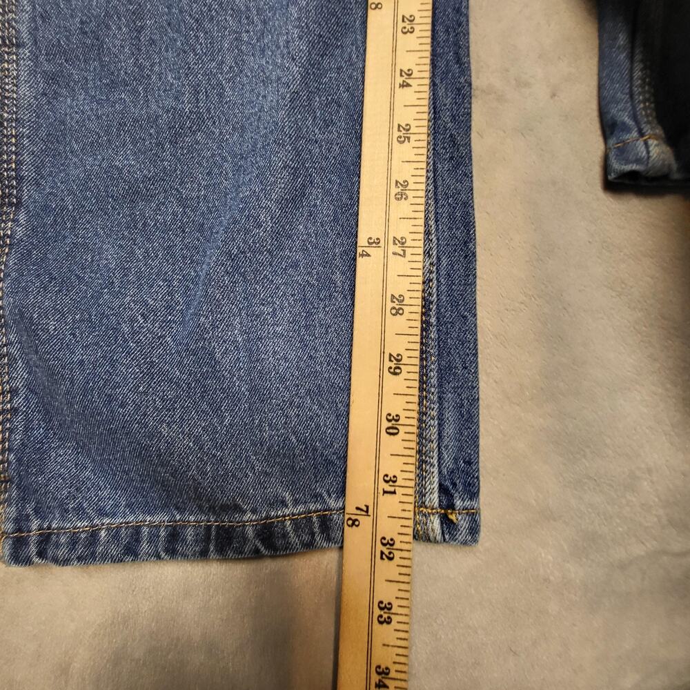 Berne Jeans Jeans Mens 40x32 Blue Medium Wash Straight Relaxed Denim Pockets - Picture 6 of 9